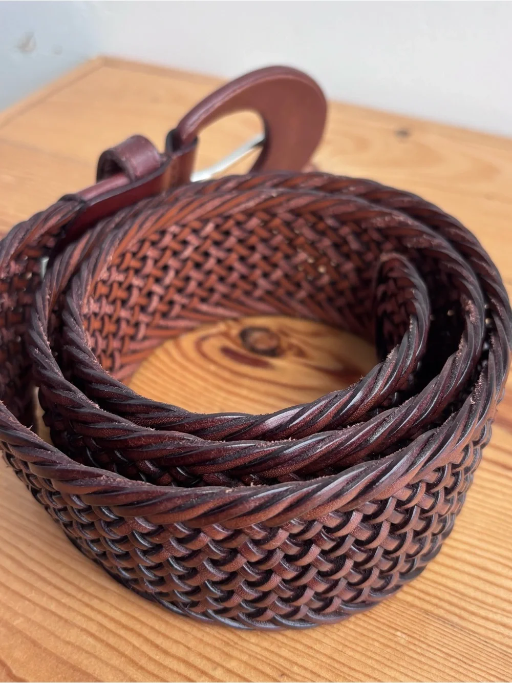 Ralph Lauren Leather Braided Belt Sz S